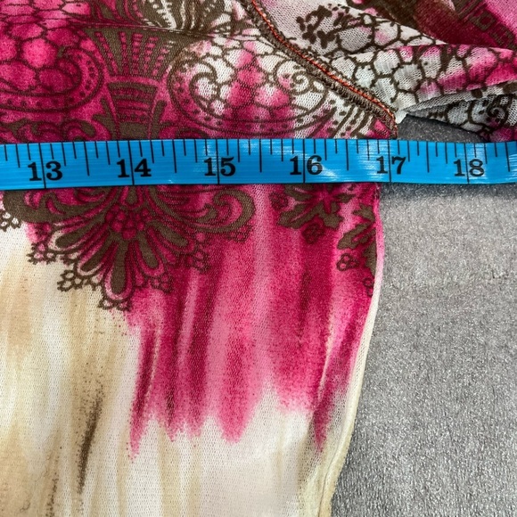 [42/XL]Marc Aurel Embellished Multi Color L/S Wool Blend Blouse - Picture 7 of 9